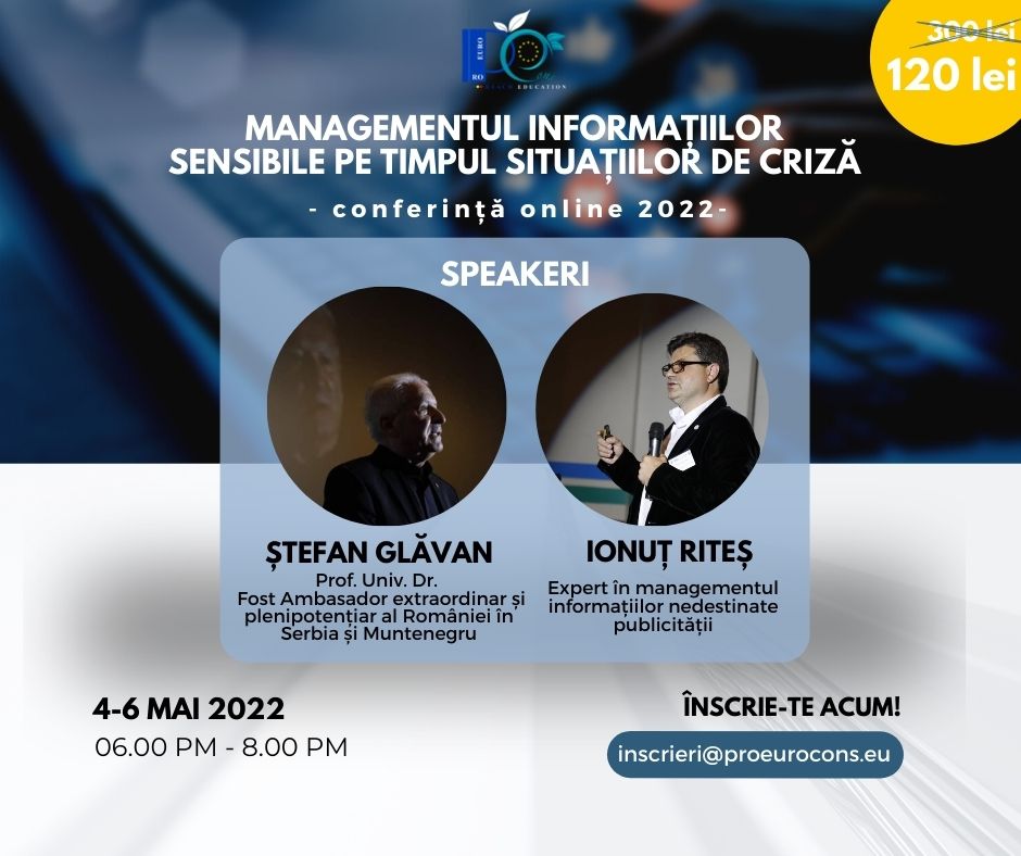 Managementul informațiilor sensibile pe timpul situațiilor de criză